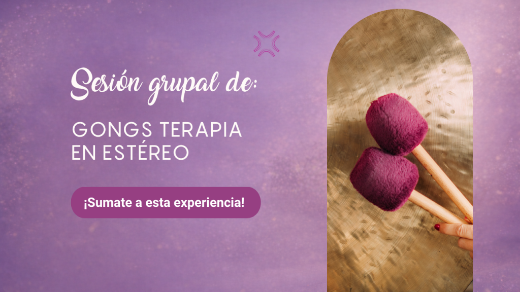 Sesión grupal de Gongs terapia en estéreo